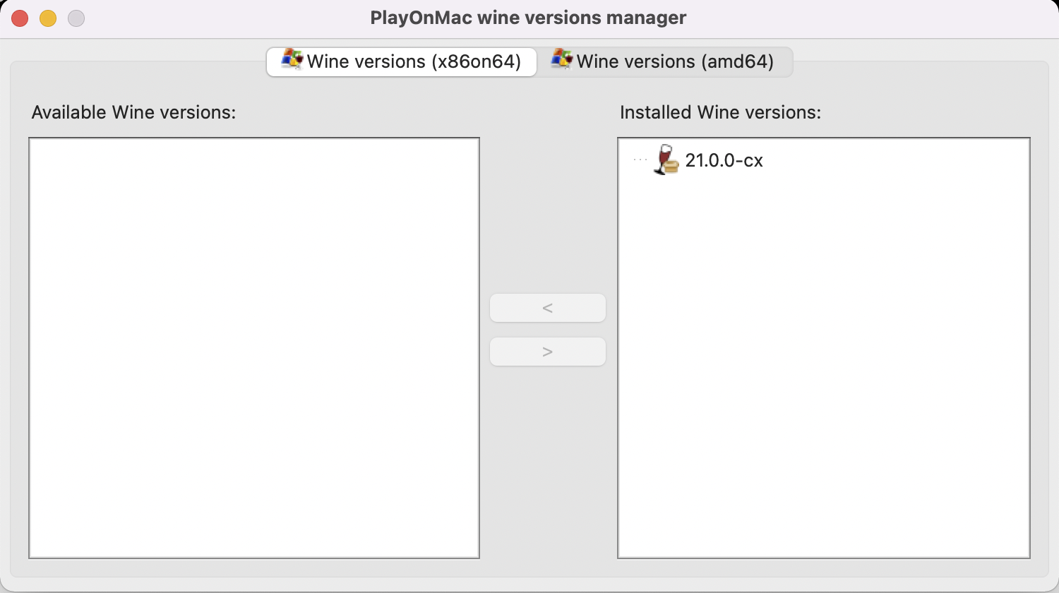 Fixing PlayOnMac Wine Manager Nrezinorn